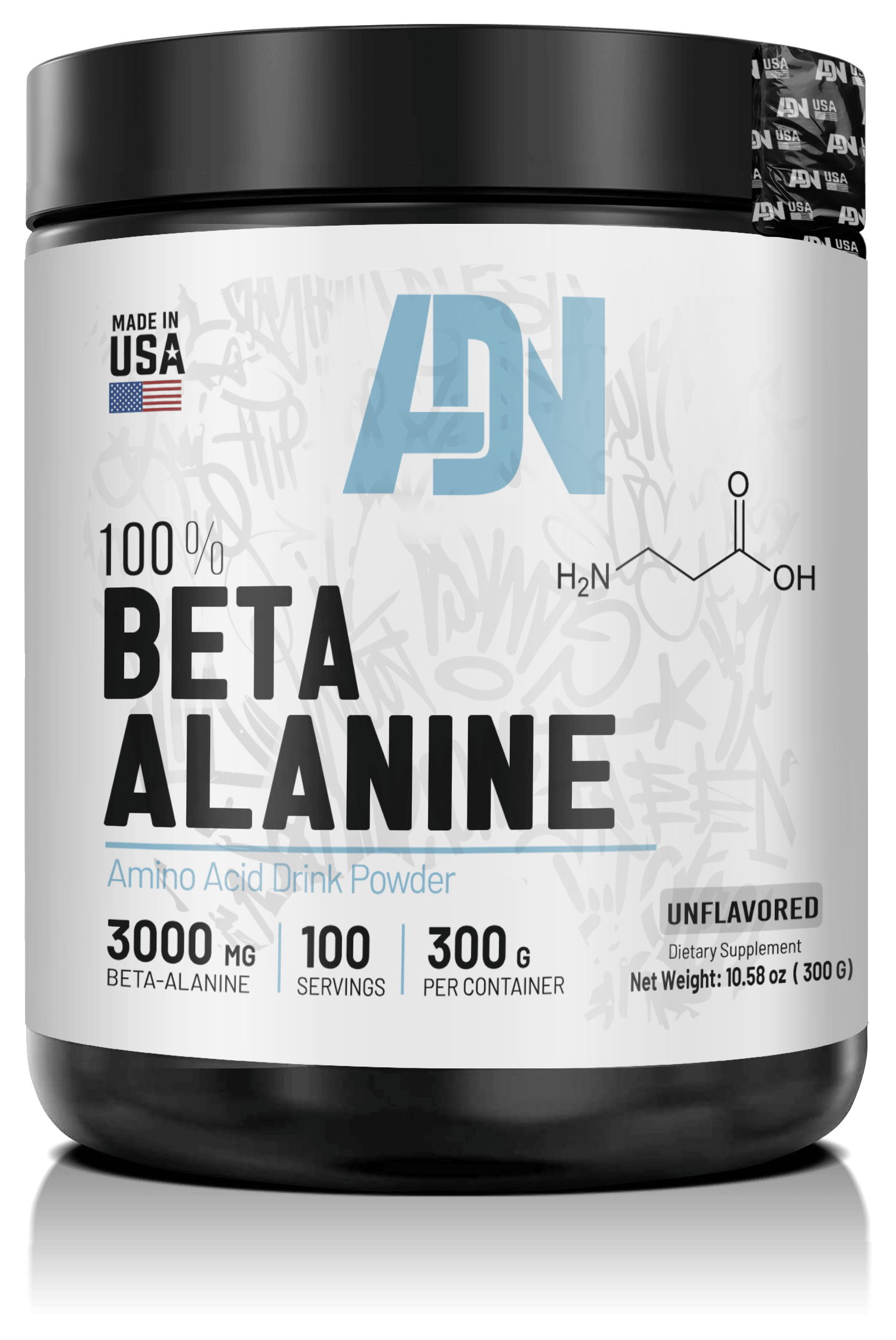 100% Beta Alanine, pote 300g